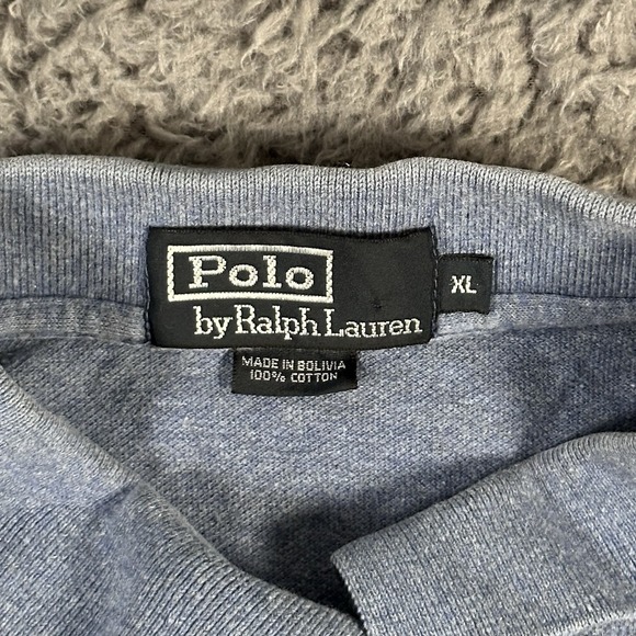 Polo Ralph‎ Lauren Shirt Mens XL Blue Polo Short Sleeve Soft Knit Preppy - Picture 7 of 8